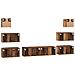 Set mobile TV 8 pcs Legno vecchio 60 x 30 x 30 cm - Foto miniatura 9