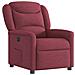 Poltrona Elettrica Reclinabile Rosso Vino in Tessuto - Foto miniatura 4