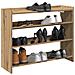 Scarpiera Rovere Artigianale 80x25x62 cm in Legno Multistrato - Foto miniatura 2