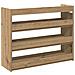 Scarpiera Rovere Artigianale 80x25x62 cm in Legno Multistrato - Foto miniatura 6