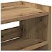 Scarpiera Rovere Artigianale 80x25x62 cm in Legno Multistrato - Foto miniatura 7
