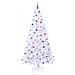 Albero di Natale artificiale Bianco 240 cm PVC e Acciaio - Foto miniatura 4