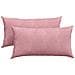 Cuscini da Divano 2 pcs Rosa 80 x 40 cm Tessuto in Cords - Foto miniatura 1