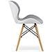 Sedia WAKO Design moderno Grigio-Bianco x4 - Foto miniatura 6
