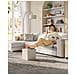 PUFA LSF028W01 Pouf Organizer Bianco Crema MDF Storage - Foto miniatura 3