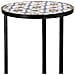 Set 3 Pezzi Mosaico E Staffa In Ferro Battuto Bianco D30x68h-d25x57h-d - Foto miniatura 6