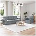 Divano 2 pcs Grigio chiaro 215 x 82 x 80 cm Tessuto - Foto miniatura 2