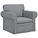Divano 2 pcs Grigio chiaro 215 x 82 x 80 cm Tessuto - Foto miniatura 4