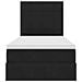 Letto con contenitore e materasso Nero 90 x 190 cm Velluto - Foto miniatura 7