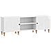 Mobile TV Bianco Lucido 150 x 31 x 50 cm Legno ingegnerizzato - Foto miniatura 1