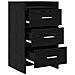 Comodini Rovere Nero 40 x 36 x 70 cm Legno ingegnerizzato - Foto miniatura 3
