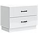 Armadio da Notte con cassetto Bianco 62 x 34,5 x 44,5 cm - Foto miniatura 1