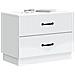 Armadio da Notte con cassetto Bianco 62 x 34,5 x 44,5 cm - Foto miniatura 2