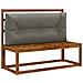 Cuscino per schienale di pallet VIANEN 100% Poliestere Grigio - Foto miniatura 2