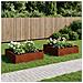 Vaso da giardino 2 pz Ruggine 80 x 80 x 30 cm Acciaio Corten - Foto miniatura 2