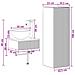 Set di mobili per il bagno 2 pz Bianco Lucido - Foto miniatura 7