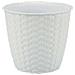 Vaso Linea Natural, Polipropilene Riciclabile, Ø 24xh. 22,2 Cm Bianco - Foto miniatura 3