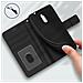 Custodia Huawei Mate 10 Lite Modello Portafoglio + Funzione Supporto - Nera - Foto miniatura 11