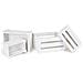 Set 4 Cassette Legno Bianco Decorative 4 Misure - Foto miniatura 3