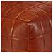 Pouf Tanno 40x40x40 Cm In Vera Pelle Di Capra - Foto miniatura 2