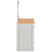 Tavolo da Trucco con Specchio e Sgabello Grigio 104x45x131 cm - Foto miniatura 6