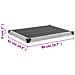 Piatto Doccia Da Esterni In Wpc E Acciaio Inox 80x62 Cm Grigio - Foto miniatura 5