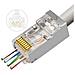 Plug Rj45 Cat 6 Ftp - Easy Connect - Trasparente- Busta 50pz - Fino A Awg 24 - Foto miniatura 1