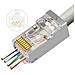 Plug Rj45 Cat 6 Ftp - Easy Connect - Trasparente- Busta 50pz - Fino A Awg 24 - Foto miniatura 2