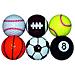 Novelty Golf Balls - Multi Sport (pacchetto Di 6)  - Foto miniatura 3