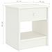 Comodino Bianco 35x30x40 Cm In Legno Massello Di Pino - Foto miniatura 6