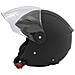 Jet City Casco Certificato Ece 22-05 Moto Doppia Visiera Scooter Nero Opaco S - Foto miniatura 7