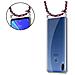 Catena Di Telefoni Cellulari Compatibile Con Asus Zenfone Max M2 In Rosso Blu Bianco - Coperchio Protettivo In Silicone Con Anelli D'argento, Cinturino In Corda E Custodia Staccabile - Foto miniatura 6