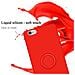 Custodia Compatibile Con Apple Iphone 6 / 6s In Liquid Rosso - Coperchio Protettivo In Silicone Tpu Flessibile Con Anello - Foto miniatura 3