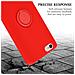 Custodia Compatibile Con Apple Iphone 6 / 6s In Liquid Rosso - Coperchio Protettivo In Silicone Tpu Flessibile Con Anello - Foto miniatura 8