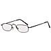 00096255 Fashion Glasses Unisex Ovale Nero - Foto miniatura 1