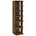 Scarpiera Rovere Fumo 25x27x102 Cm Legno Multistrato - Foto miniatura 2