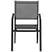 Set Di 10 Sedie In Alluminio Antracite - Textilene Grigio - Foto miniatura 11