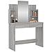Toeletta Con Specchio Grigio Sonoma 96x39x142 Cm - Foto miniatura 3