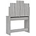 Toeletta Con Specchio Grigio Sonoma 96x39x142 Cm - Foto miniatura 9