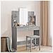 Toeletta Con Specchio Grigio Sonoma 96x39x142 Cm - Foto miniatura 1