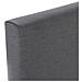 Testiera Aura Rivestita In Tessuto Grigio Scuro 90x60 Cm - Foto miniatura 3