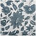Cuscino Decorativo Rumex Cotone 45 X 45 Cm Floreale Stampa A Blocchi Blu - Foto miniatura 2