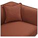 Chaise Longue Versione Destra Chevannes Bouclé Rosso Scuro - Foto miniatura 2