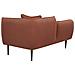 Chaise Longue Versione Destra Chevannes Bouclé Rosso Scuro - Foto miniatura 6