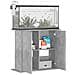 Supporto Acquario 81x36x73 cm Legno Multistrato Grigio Cemento - Foto miniatura 3