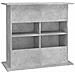 Supporto Acquario 81x36x73 cm Legno Multistrato Grigio Cemento - Foto miniatura 7