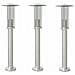 Lampade Da Terra Per Esterni 3 Pz Argento 60 Cm In Acciaio Inox - Foto miniatura 2