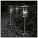 Lampade Da Terra Per Esterni 3 Pz Argento 60 Cm In Acciaio Inox - Foto miniatura 1