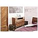 Cassettiera Con 4 Cassetti E 1 Ripiano In Legno Di Pino 110x48xh92 Cm Mandela - Foto miniatura 7
