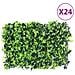 Recinzione Foglie Artificiali24 Pz Verde 40x60 Cm - Foto miniatura 1
